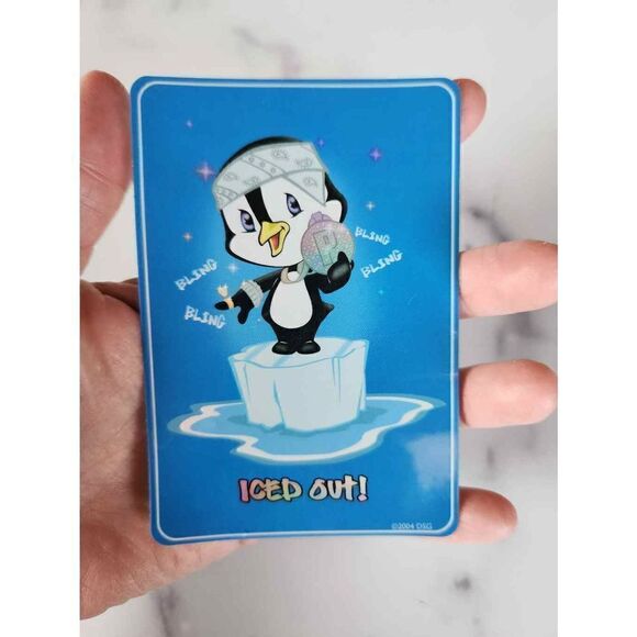 90s gangster penguin Chill out sticker 4x3 Bling - Picture 3 of 4